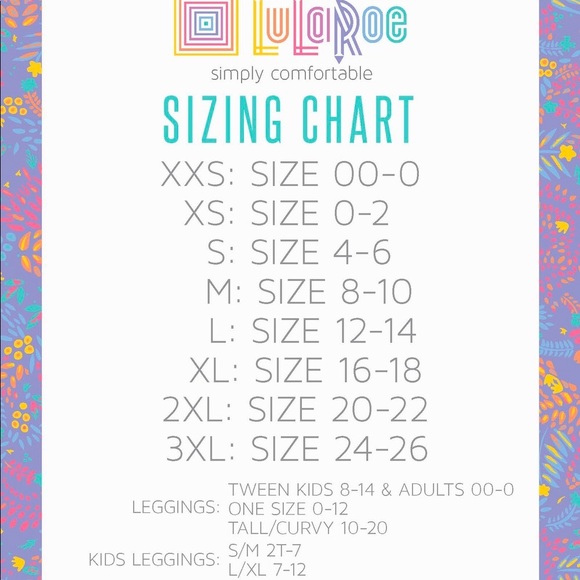 ❌SOLD❌ NWT🔥 Lularoe TC Leggings 🌷 - Picture 5 of 5